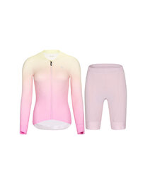 RIVANELLE Cycling long sleeve jersey and bibtights - ELEVATE - pink/multicolour